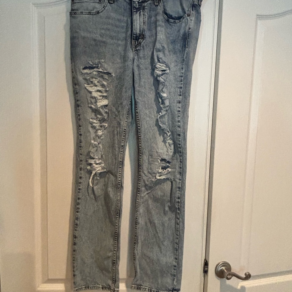 Distressed Light Blue Levi’s
